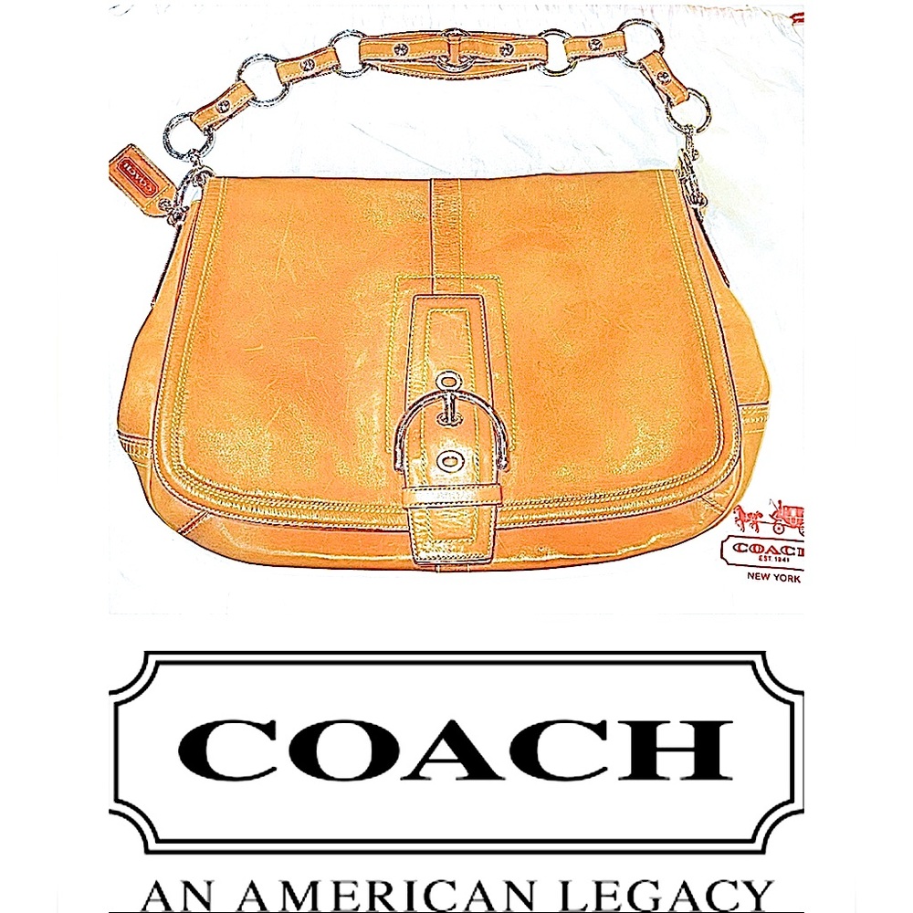 Coach Vintage Soho Hobo Buckle Flap Business Leather Shoulder Bag L0682-10582 - Picture 4 of 16